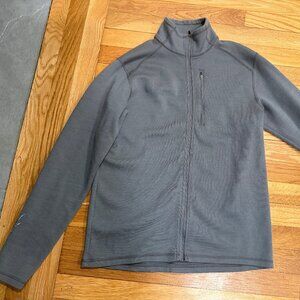 Ibex shak full zip gray men's medium